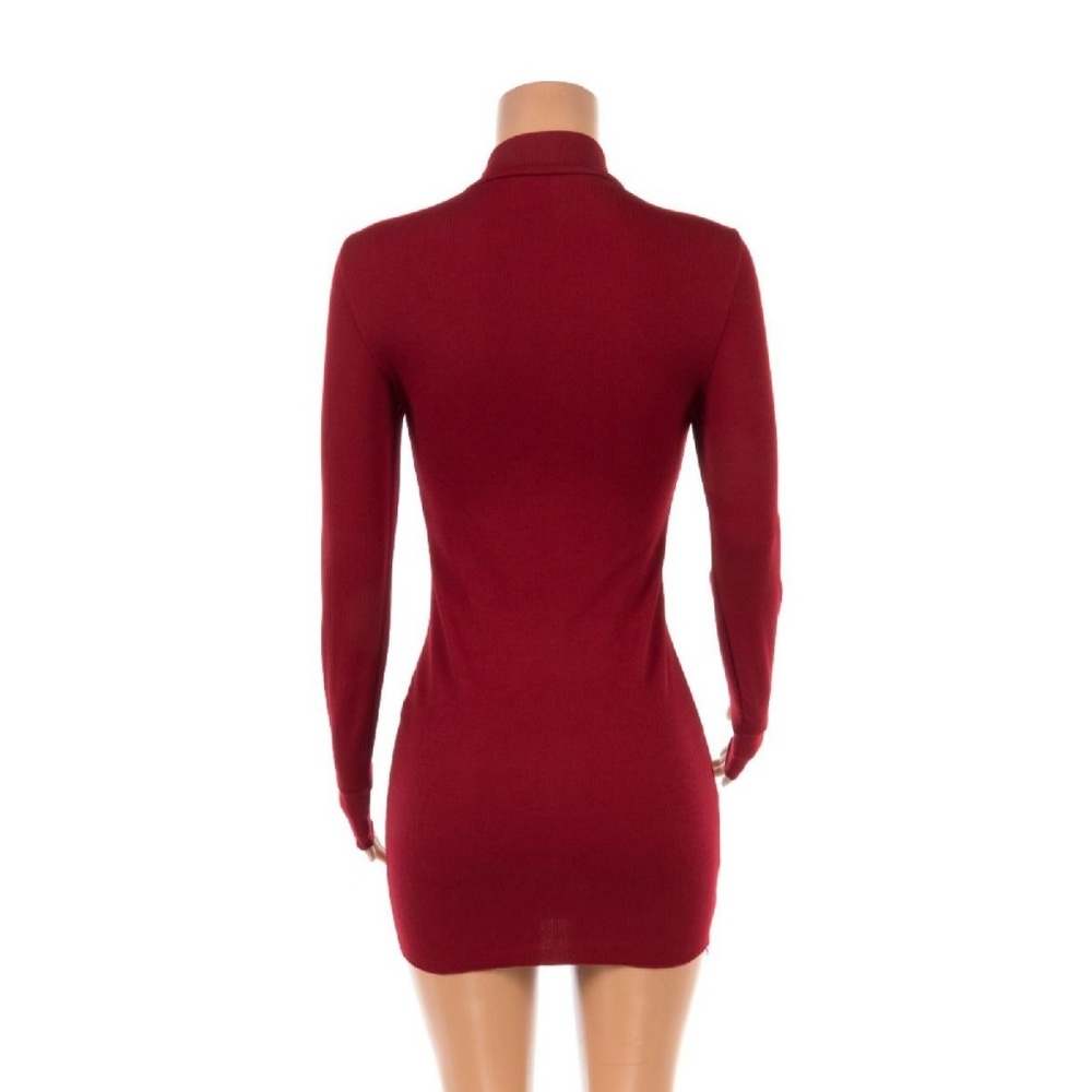 🆕️ High Collar Midi Dress - Picture 5 of 7